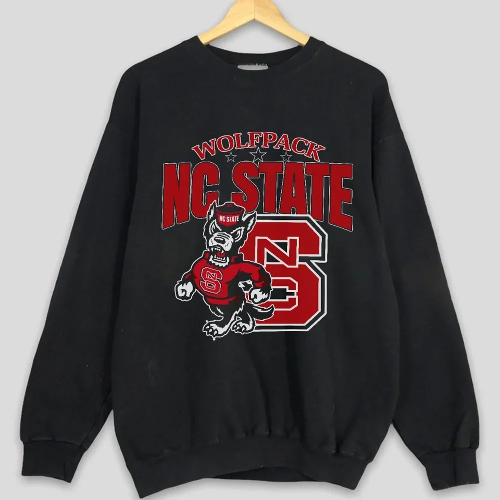 Vintage North Carolina State University NC State Wolfpack Football Sweatshirt